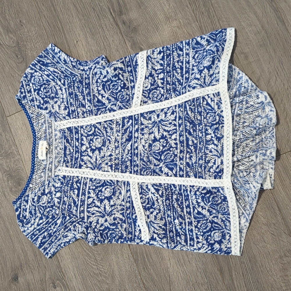 BOGO Meadow Rue Anthropologie knit floral boho top